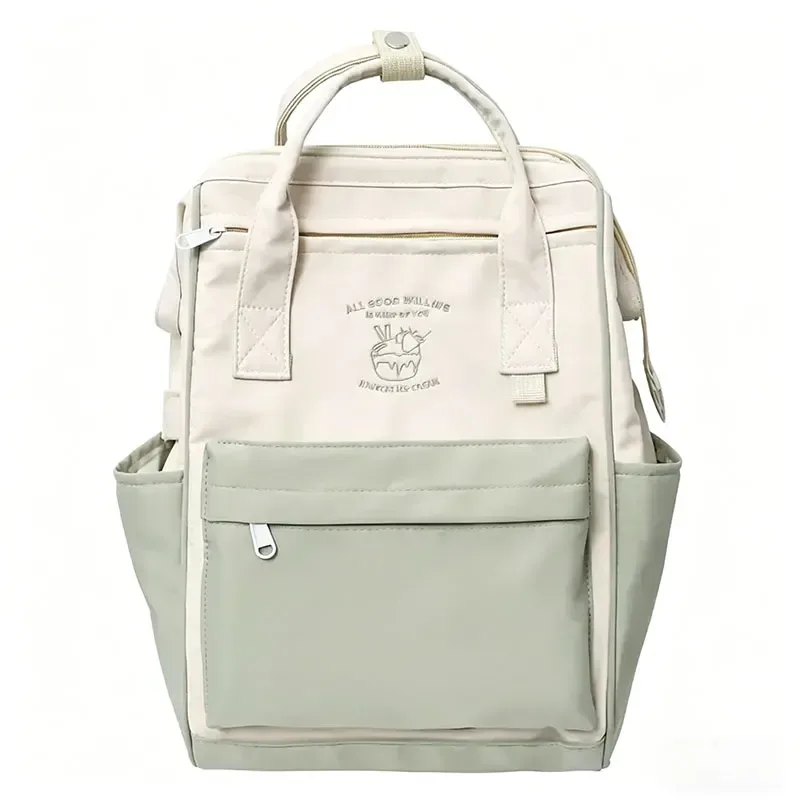 sac à dos imperméable tendance japonaise, assorti aux couleurs, pour femmes et filles, grande capacité, pour les voyages de loisirs, les week-ends sportifs, le sport