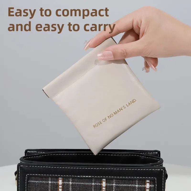 2026 mini sac de rangement en pu pour écouteurs, sac à monnaie couleur bonbon, porte-monnaie, sac de rangement et organiseur de cosmétiques portable