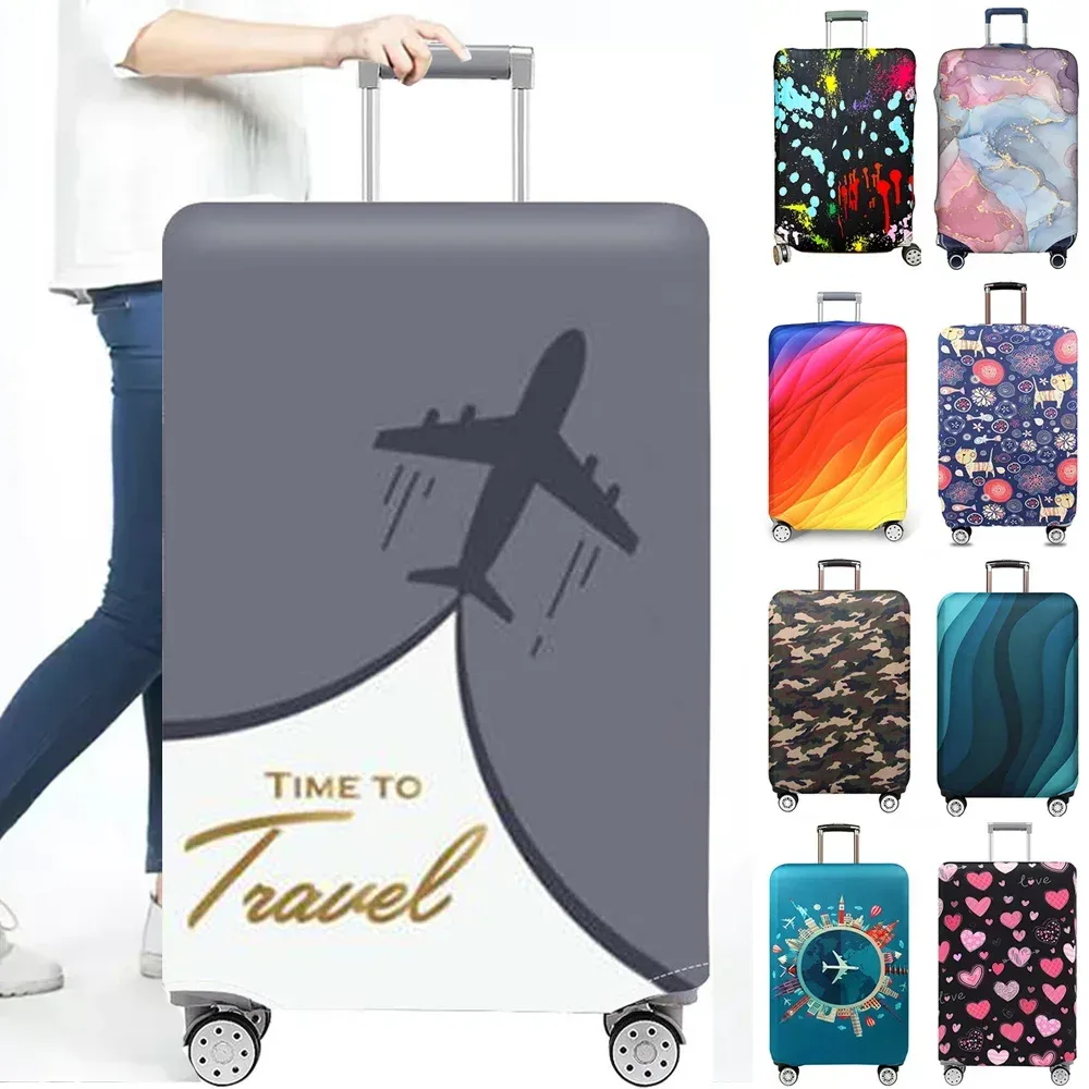 housse de protection pour bagages 18-32 pouces, housse de protection pour bagages en tissu extensible, housse anti-poussière, anti-rayures, housses de protection pour valises