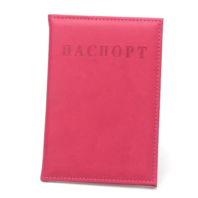 porte-passeport en cuir pu avec revêtement imperméable, plusieurs options de couleurs pour les voyages internationaux et les déplacements professionnels