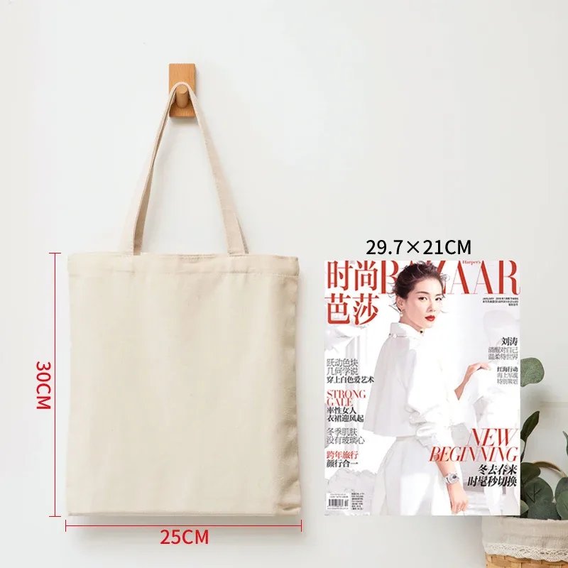 vente en gros de sacs d'épicerie en coton réutilisables personnalisés, 50 pièces/lot, logo imprimé, sac fourre-tout en toile haute capacité