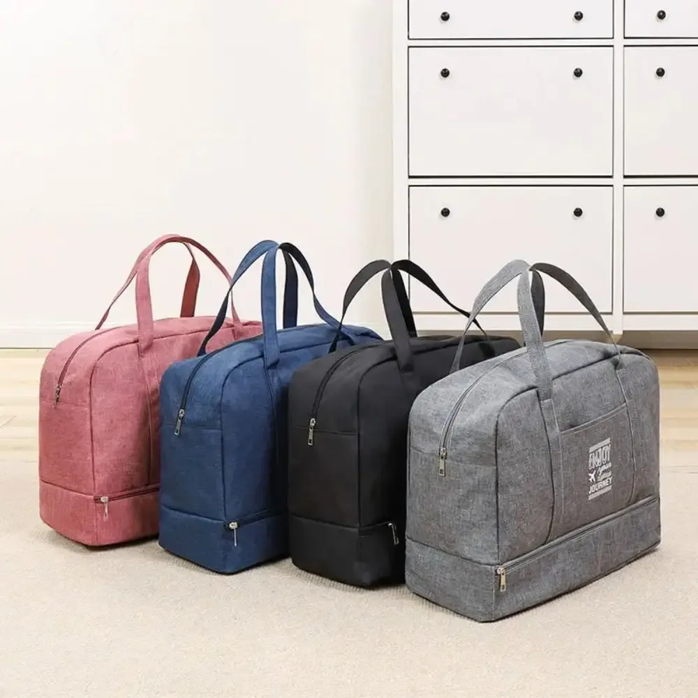 sac de voyage de grande capacité pour femmes, sac à main portable léger pour fitness, yoga, humide et sec, large bandoulière, fourre-tout d'extérieur, nouvelle collection