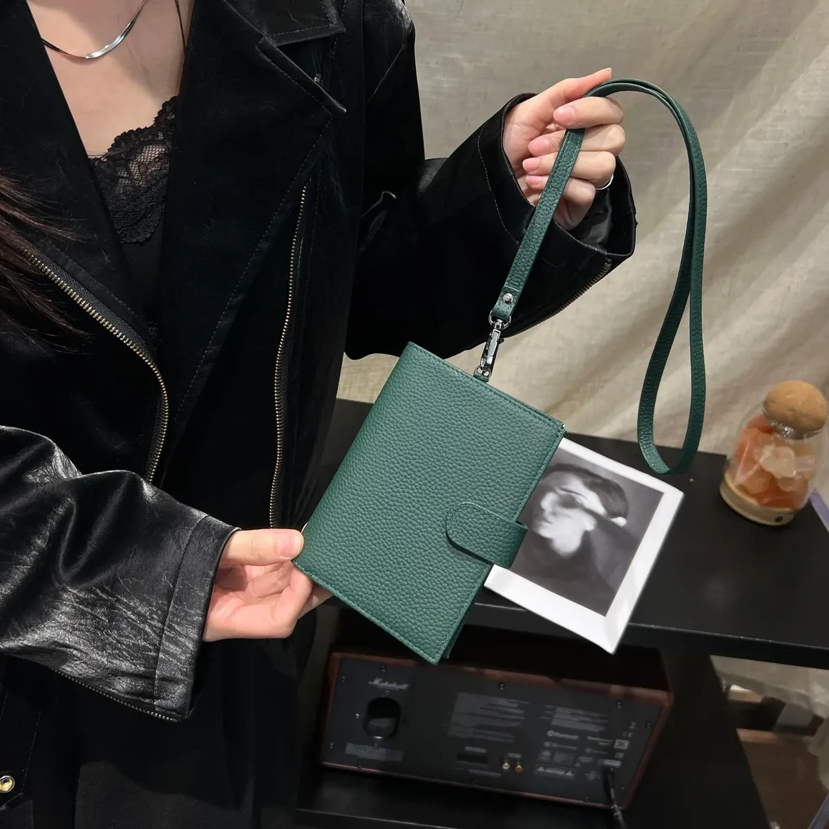 porte-passeport en cuir véritable ultra-fin avec nom personnalisé, porte-cartes multifonctionnel, porte-billets, sac de rangement