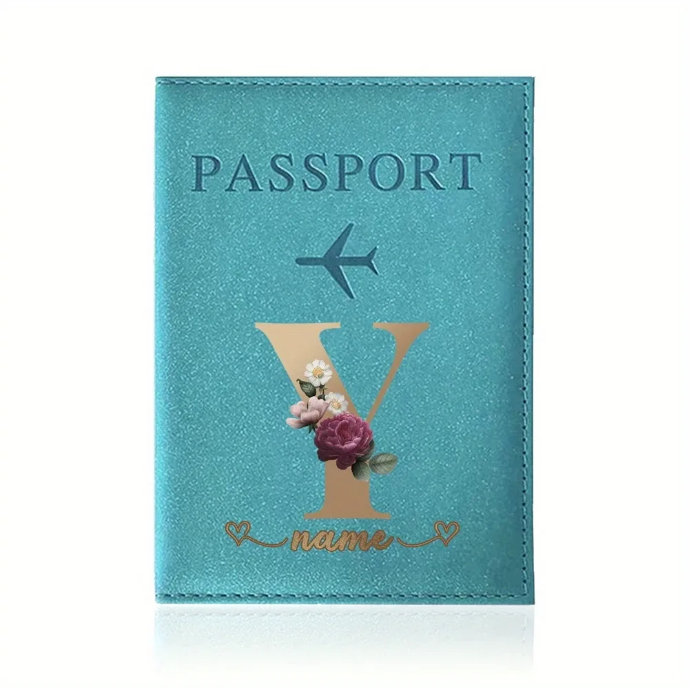 porte-passeport personnalisé avec nom personnalisable - capable d'imprimer des noms jusqu'à 26 lettres.
