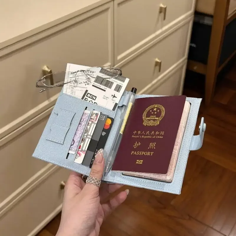 nouveau porte-cartes multifonctionnel avec porte-passeport pour les voyages internationaux, porte-monnaie portable