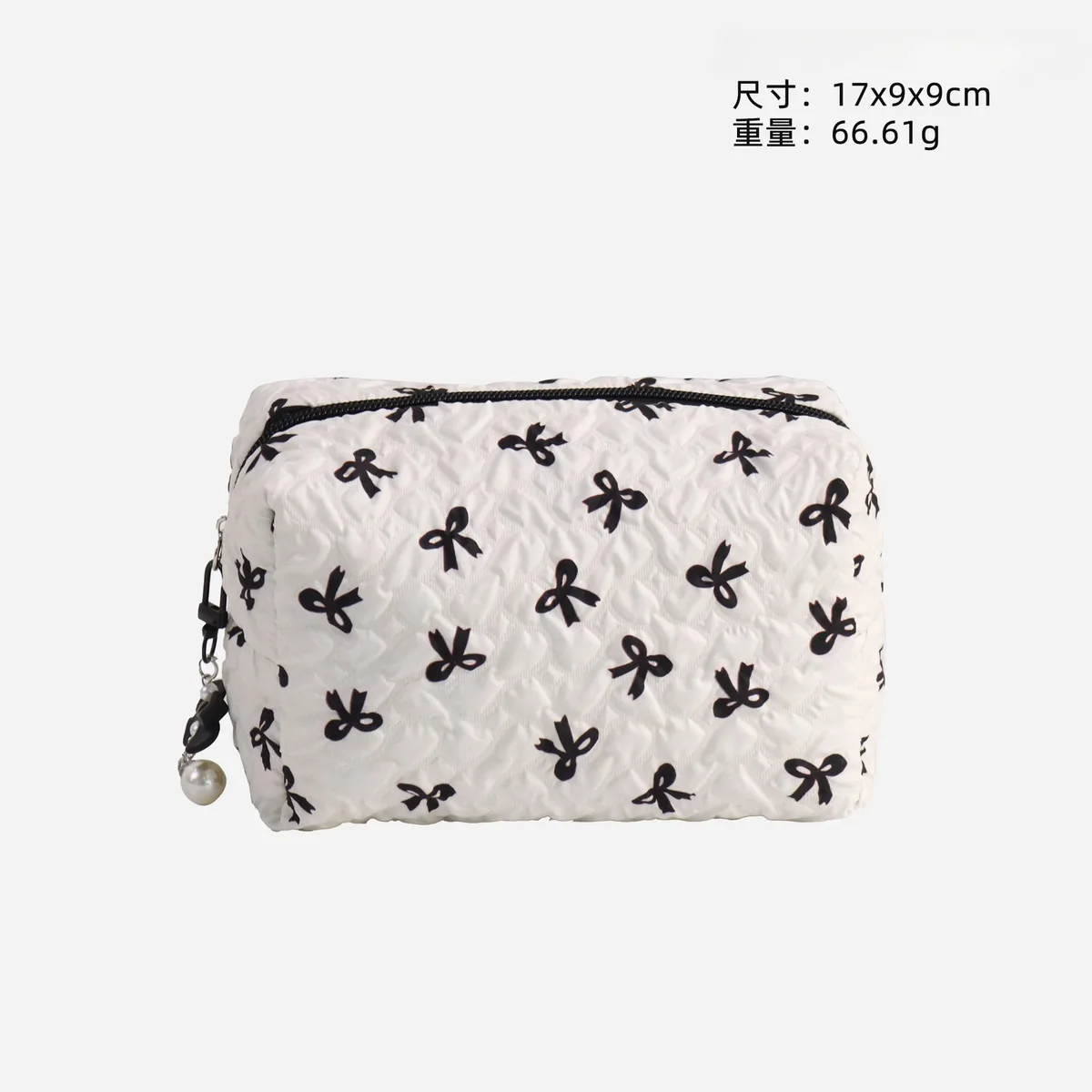 nouvelle trousse de maquillage élégante à nœud, grande capacité, pochette de maquillage à main, trousse de toilette portable pour femmes, organisateur de rangement pour rouges à lèvres