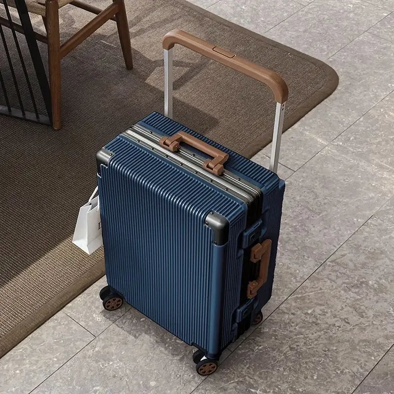 2025 nouveau large boîtier de chariot bagages grande capacité 20/24/26 pouces plus cadre en aluminium abs + pc bagages cabine valise d'embarquement