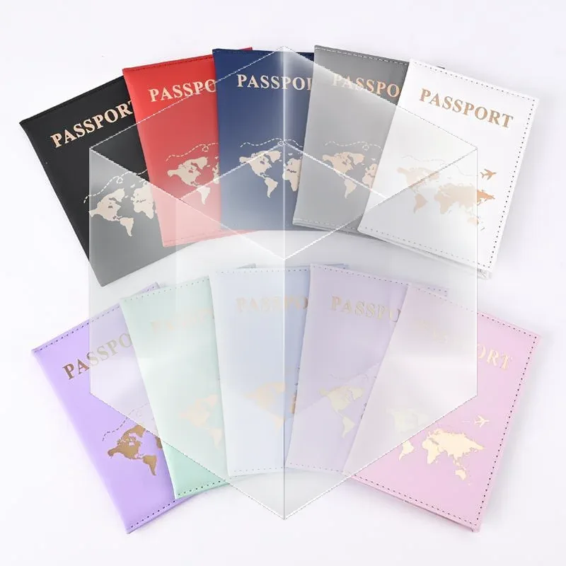 Porte-passeport en cuir PU pour femme, porte-billets, porte-cartes, protection pour cartes, pochette multifonction pour cartes, porte-documents, pour couples