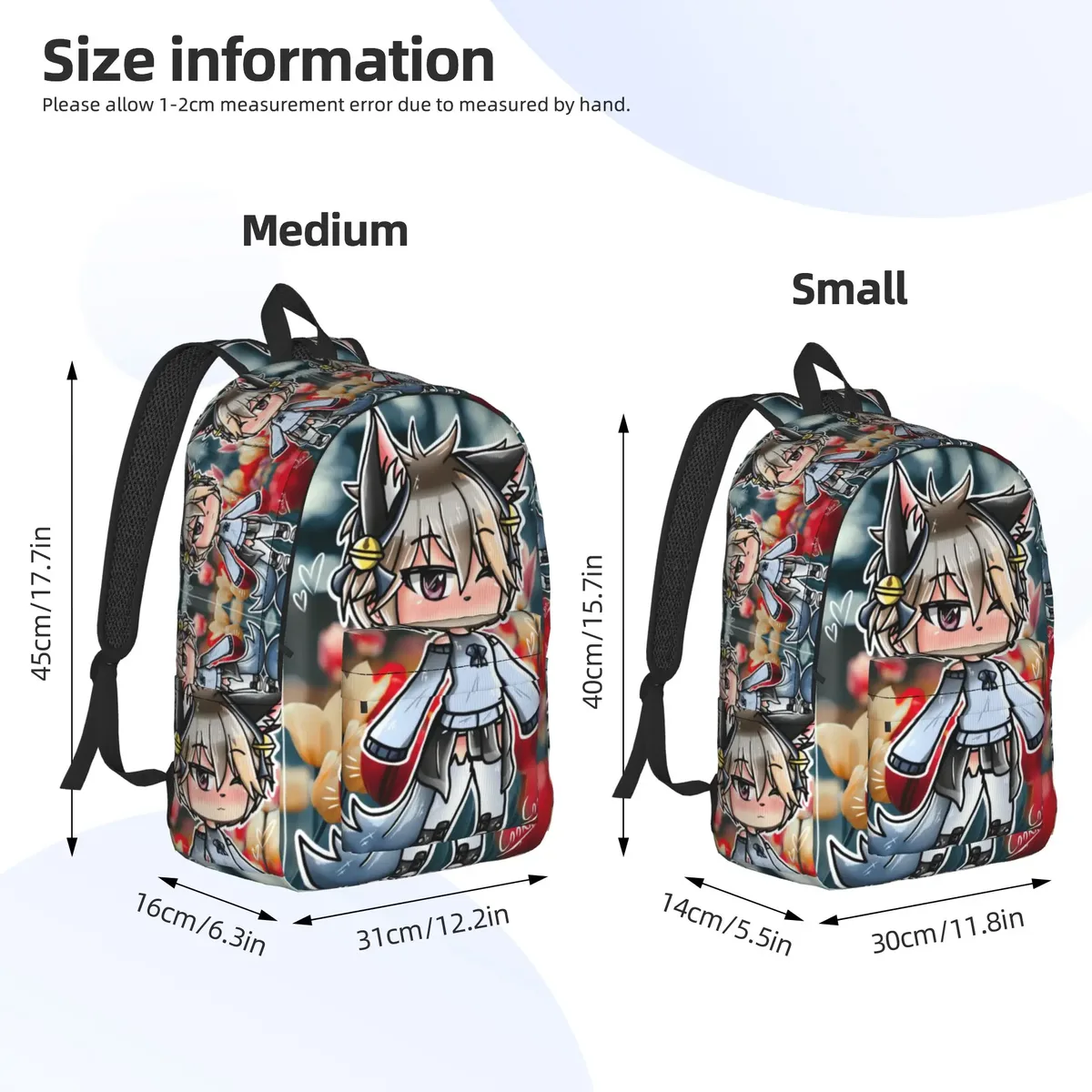 sac à dos gacha life pour jeunes, sac à dos tendance, sacs à dos respirants pour adolescents, sacs à dos pour le lycée, sac à dos personnalisé