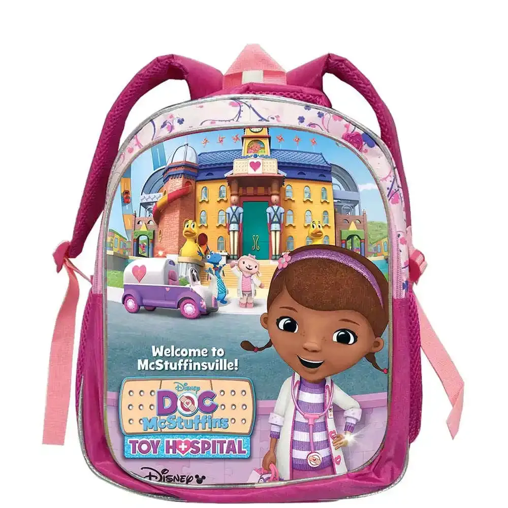 sac à dos d'école doc mcstuffins pour garçons et filles, 12 pouces, sac à dos pour élèves de maternelle, sac à dos à la mode pour étudiants, mochila