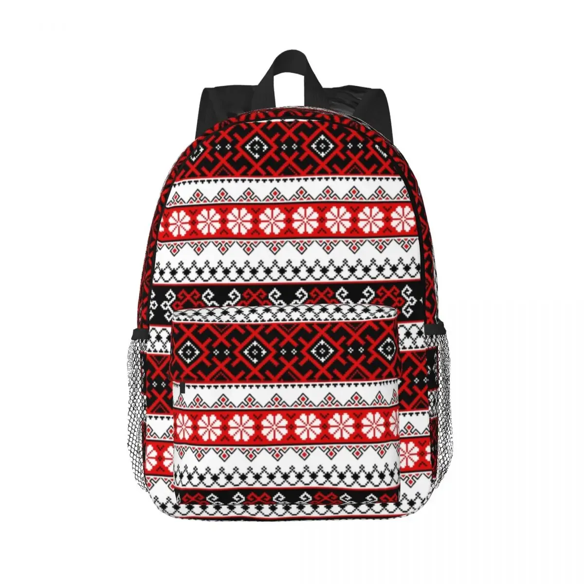 sac à dos brodé d'ornement pour hommes et femmes, degré d'eau, école universitaire, sac boho, sacs à livres d'impression, ukraine 21e