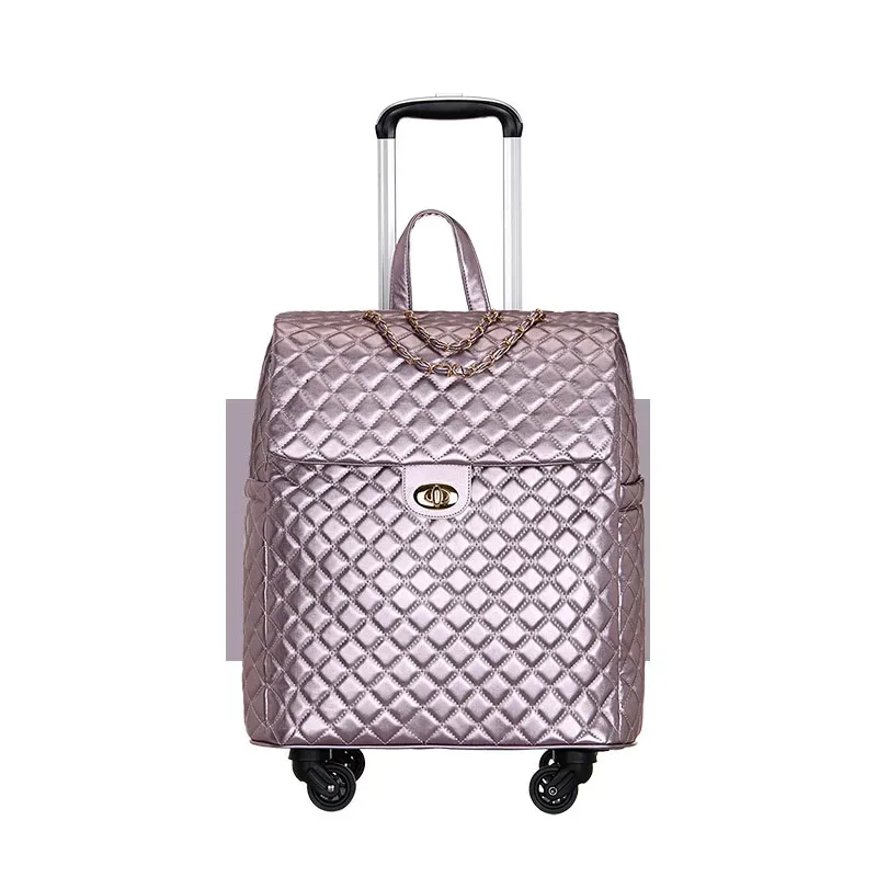 valise à roulettes avec roues silencieuses universelles, sac à bagages à roulettes, sacs de voyage légers, bagages à main à la mode, 20 po