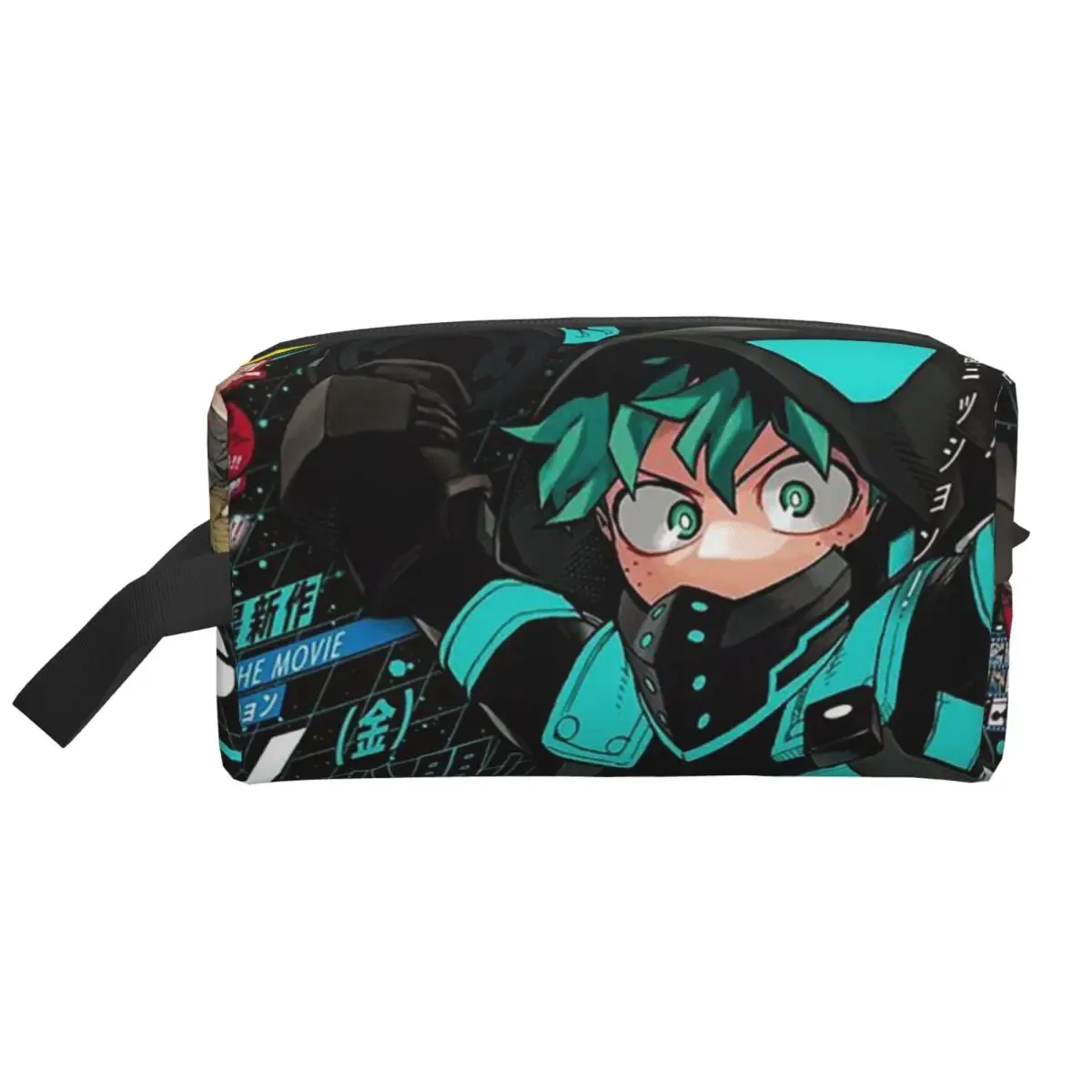 my hero academia – trousse de maquillage, organisateur de cosmétiques, trousse de toilette, trousse à cosmétiques pour femmes, trousse de beauté de voyage, trousse à crayons