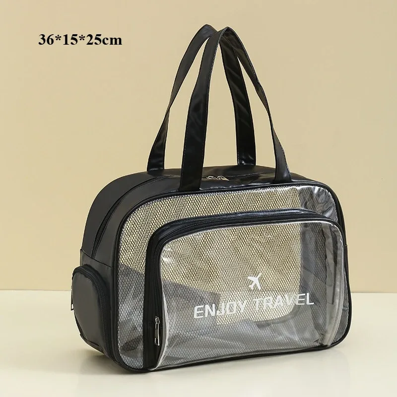 sac de lavage fitness à séparation humide et sèche, sac de rangement de voyage polyvalent, sac à cosmétiques portable en pu imperméable, 1 pièce, nouveau