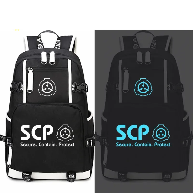 scp-sac à dos avec usb pour étudiants, cartable de voyage
