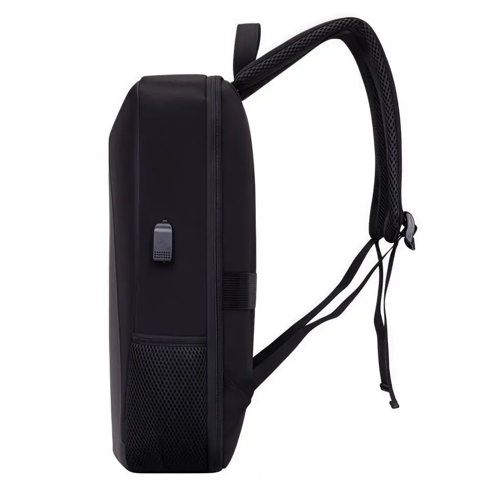 sac à dos antivol à coque rigide, grande capacité, port de charge usb, sac à dos décontracté en eva, sac d'ordinateur multifonctionnel imperméable pour affaires