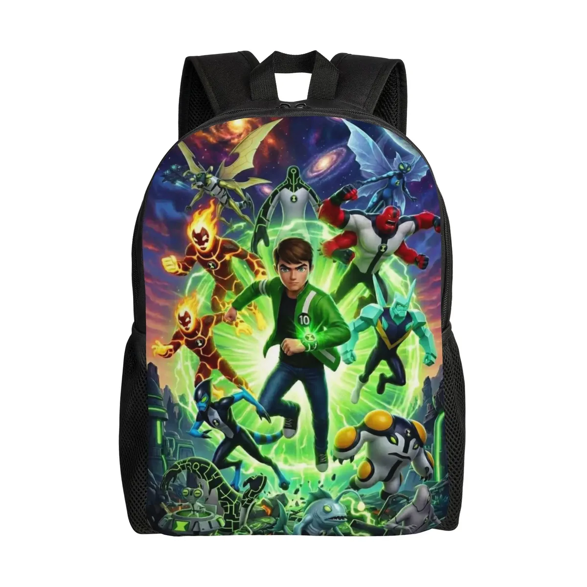 sac à dos multifonction ben 10 heatblast fiery character pour la rentrée scolaire, sac à dos pour étudiants ben 10