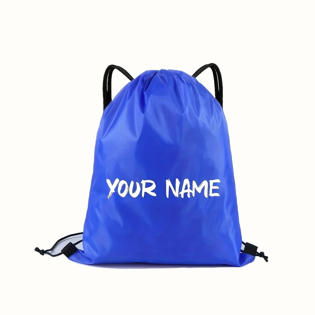 sac à dos à cordon personnalisable - nom/texte personnalisé créatif, sac de rangement à cordon durable, disponible en différentes couleurs