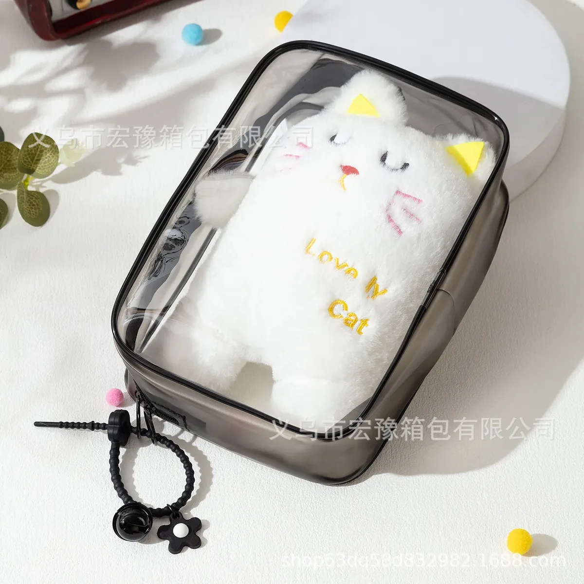 étui de protection en coton épais labubu pour poupée, anti-poussière, transparent, sac de transport pour poupée, sac de rangement pour poupées