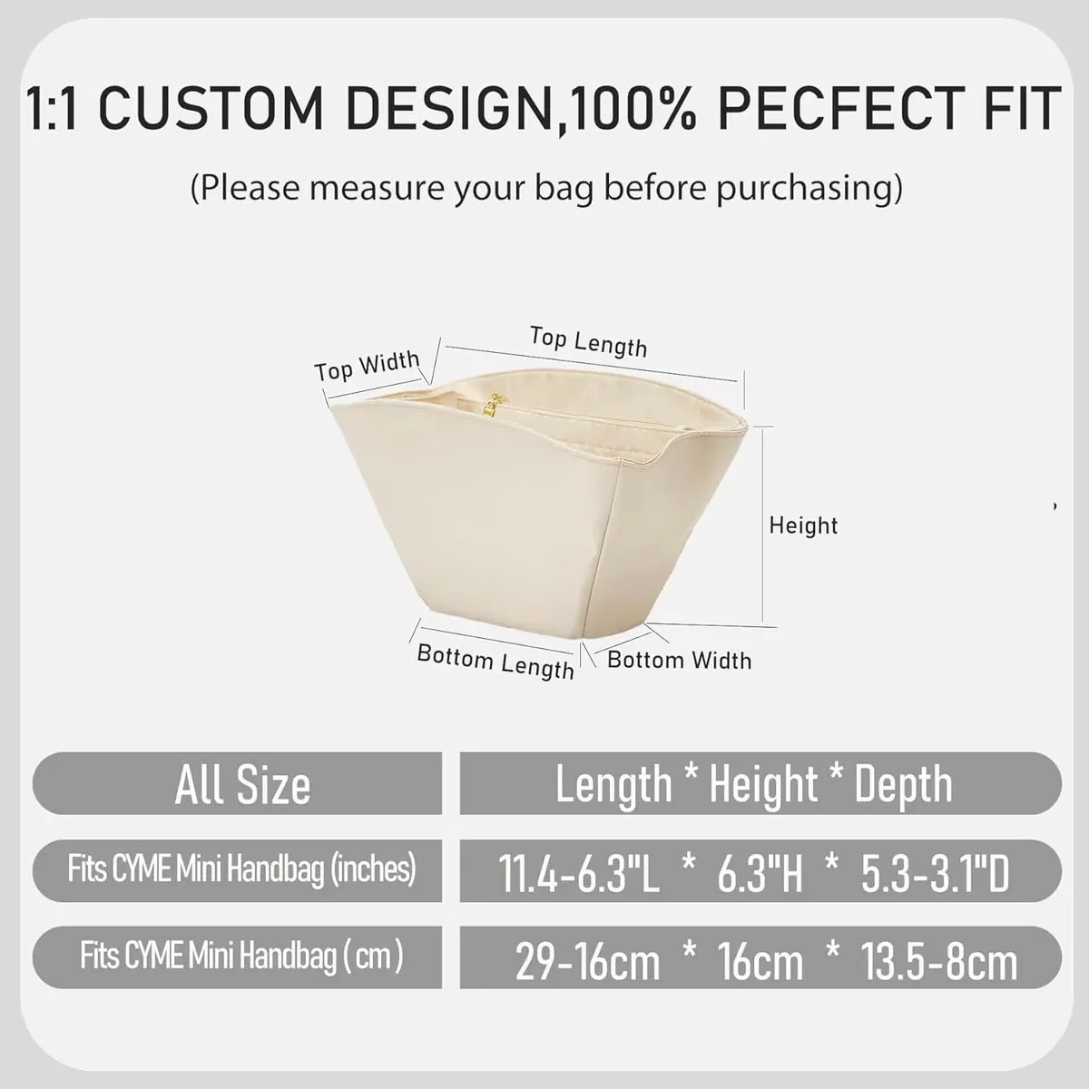 organisateur de sac en nylon pour cyme mini, super résistant, support de sac, accessoires pour sacs à main
