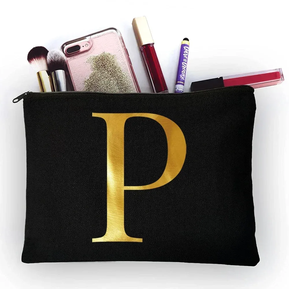 sacs à cosmétiques pour femmes, 26 lettres imprimées, jolis sacs à main de rangement portables de voyage décontractés, trousse de maquillage, trousse de toilette, offre spéciale