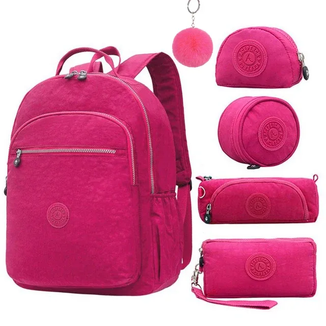 aceperch – sac à dos d'école en nylon pour filles et adolescentes, pour ordinateur portable