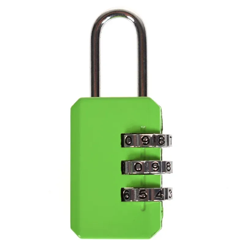 serrure à combinaison de mot de passe avec numéro de code à 3 chiffres, petit sac de voyage portable à fermeture éclair, cadenas de valise