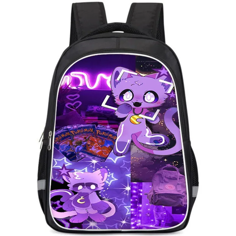 sac à dos smiling critters pour enfants, cartable double couche, cadeau d'anniversaire, sacs d'ordinateur pour étudiants