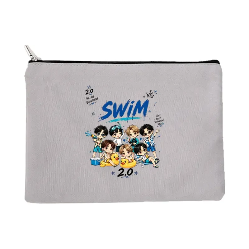 sac à cosmétiques kpop fan gift arirang world tour 2026, sacs de maquillage à fermeture éclair, sacs de voyage légers pour femmes et hommes, sacs de rangement légers swim 2.0