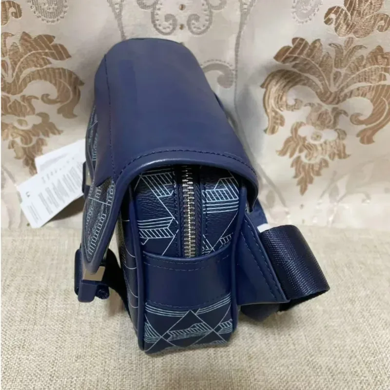 nouveau sac bandoulière rétro imprimé pour homme 2026, sac croisé tendance décontracté en pu, sac à main de rangement pour téléphone portable tendance pour garçon