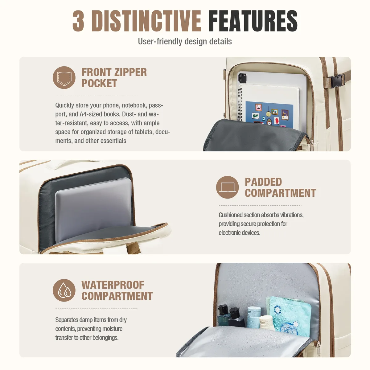 sac à dos de voyage sous vide, bagage à main pour avion, sac à dos ryanair 40x30x20 pour femme, sac de travail pour homme, sacoche pour ordinateur portable