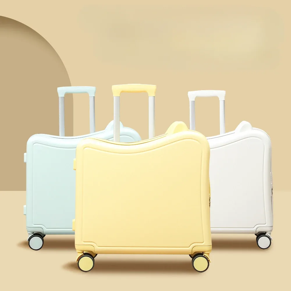 valise de voyage légère à roulettes pour enfant, poinvalise à roulettes silays euses, dessin animé