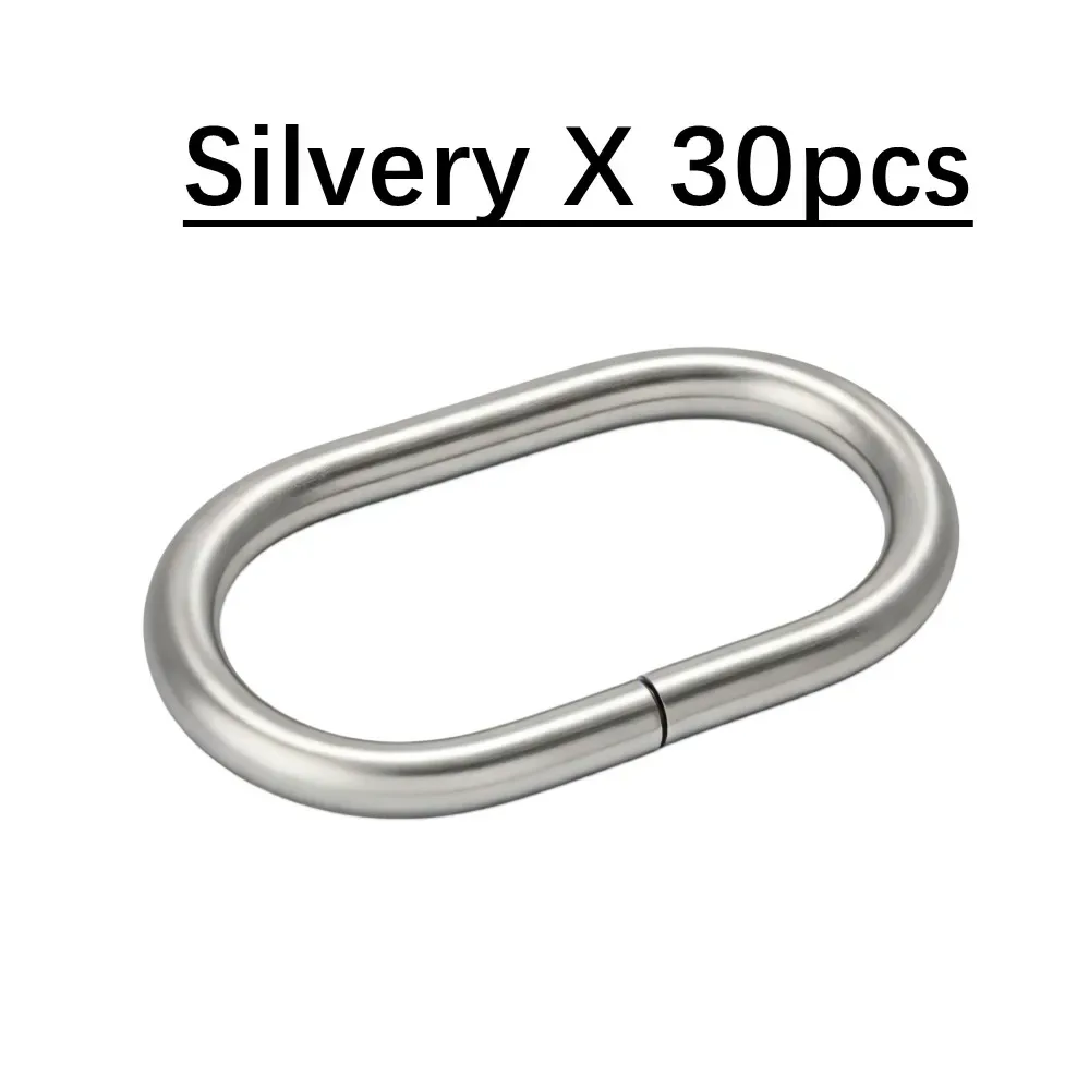 anneaux ovales en métal pour boucles de ceinture, 10 à 100 pièces, anneaux en o non soudés pour sac à dos, bracelet de montre, collier de chien, accessoires en sangle de cuir