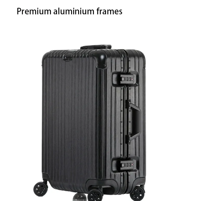 valise de voyage à cadre en aluminium épaissi 22/24/26/29 pouces, valise de 20 pouces, cabine de voyage, boîtier de chariot avec mot de passe en métal