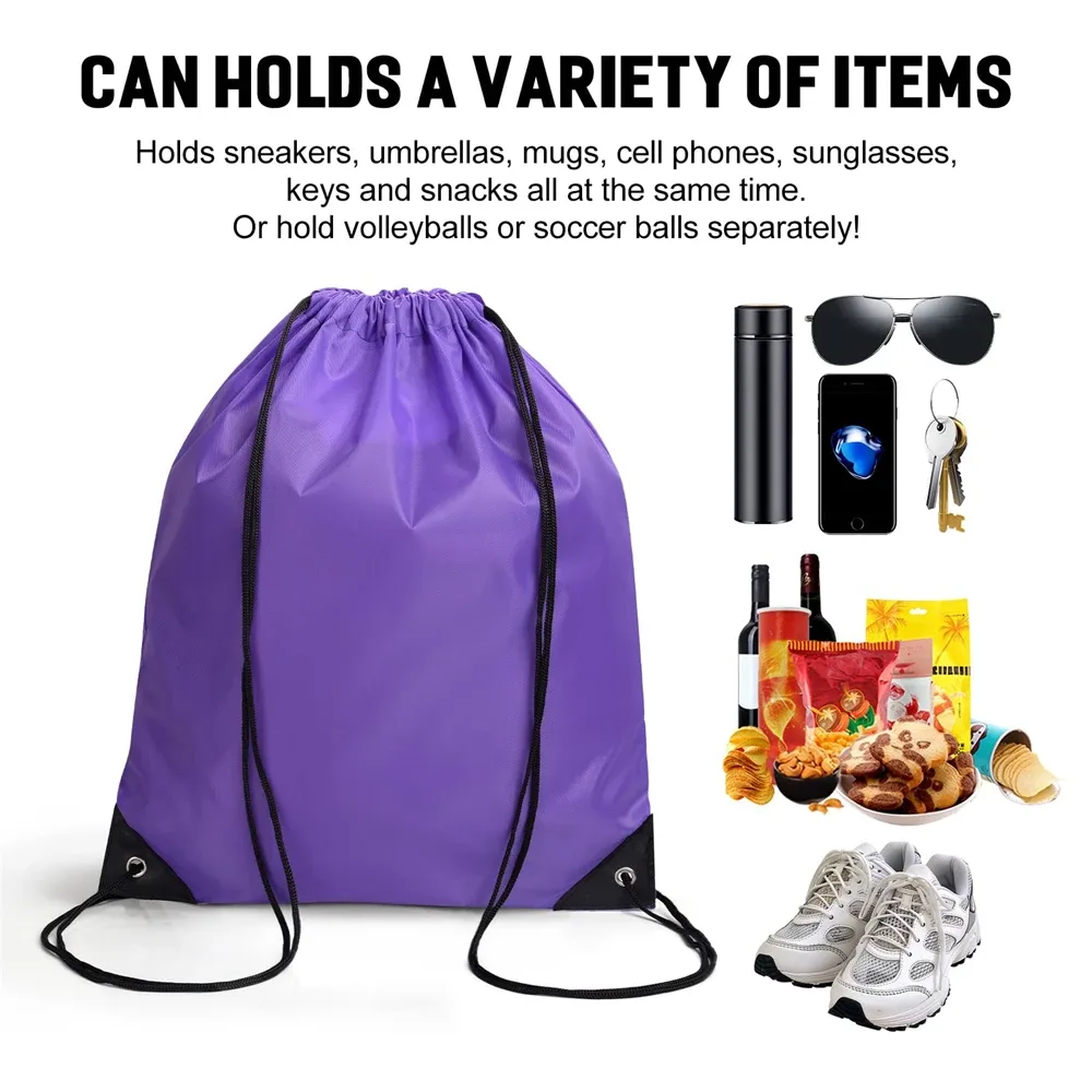 sacs à dos personnalisés à cordon de serrage, sacs de rangement pour sac à dos de sport, pour l'école, la gymnastique, le voyage, logo/texte/photo personnalisé