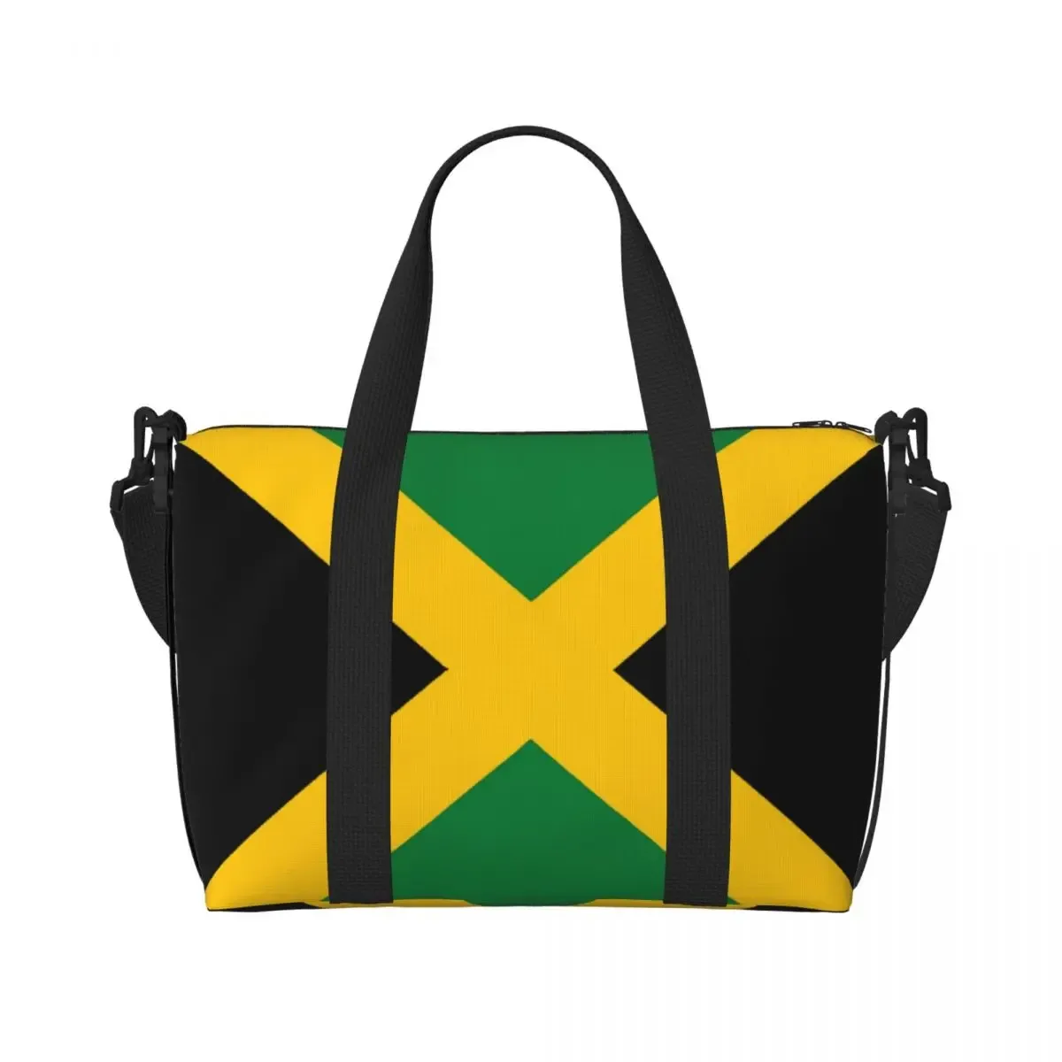 grand sac fourre-tout personnalisé rasta feel discuter of judah pour femme, jamaica rastafarian reggae shopping initié gym beach travel bag