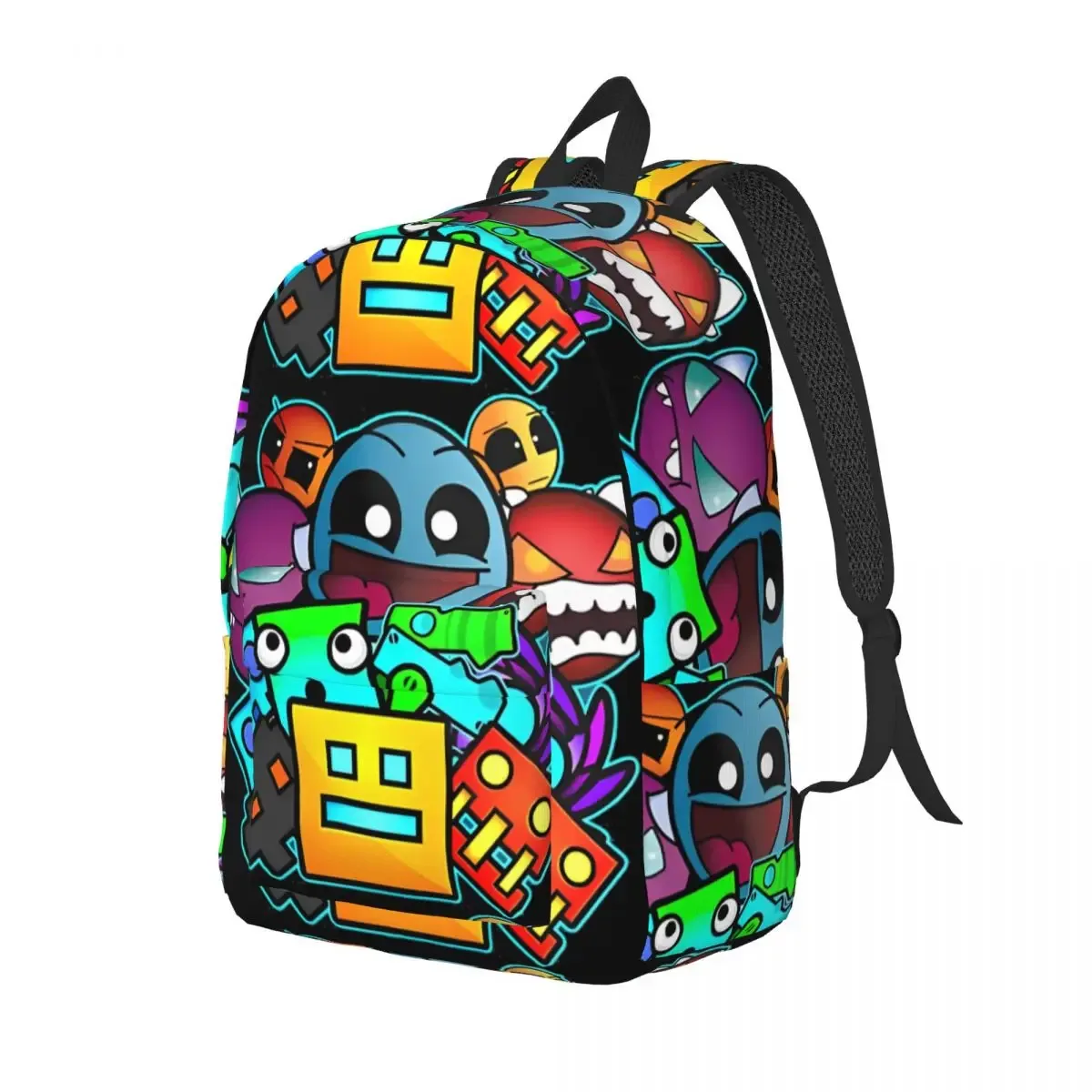 géométrie cube gaming dash sac à dos pour hommes femmes adolescent lycée affaires sac à dos ordinateur portable toile sacs sport