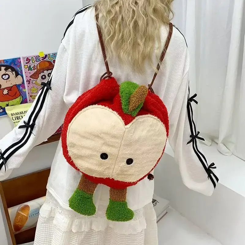 anime love and deepspace caleb cosplay moelleux pomme cordon sac à dos dessin animé épaules sac grande capacité sac à dos cadeau de noël