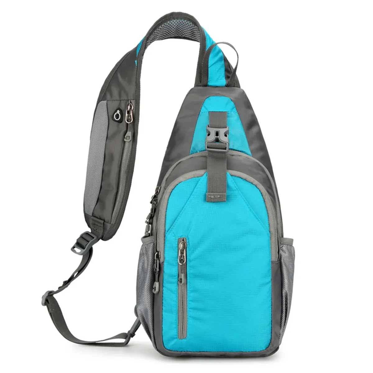 sac à bandoulière imperméable avec blocage rfid, sac à dos bandoulière, sac de poitrine, sac à dos de jour pour la randonnée et les voyages