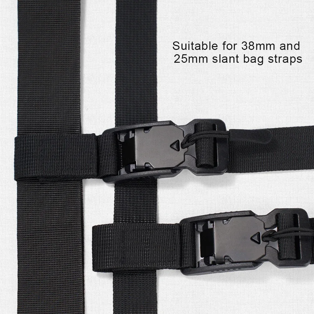 sangle stabilisatrice de sac à dos auxiliaire à trois points, sac de poitrine détachable rapide, sangle fixe réglable pour sacs à bandoulière et messagers