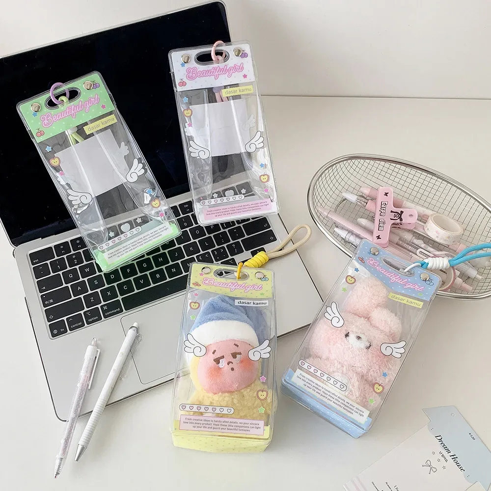 sac de rangement transparent pour poupée avec ailes d'ange, sac à bandoulière mignon pour fille, sac de présentation pour figurines décoratives, accessoires et cadeaux