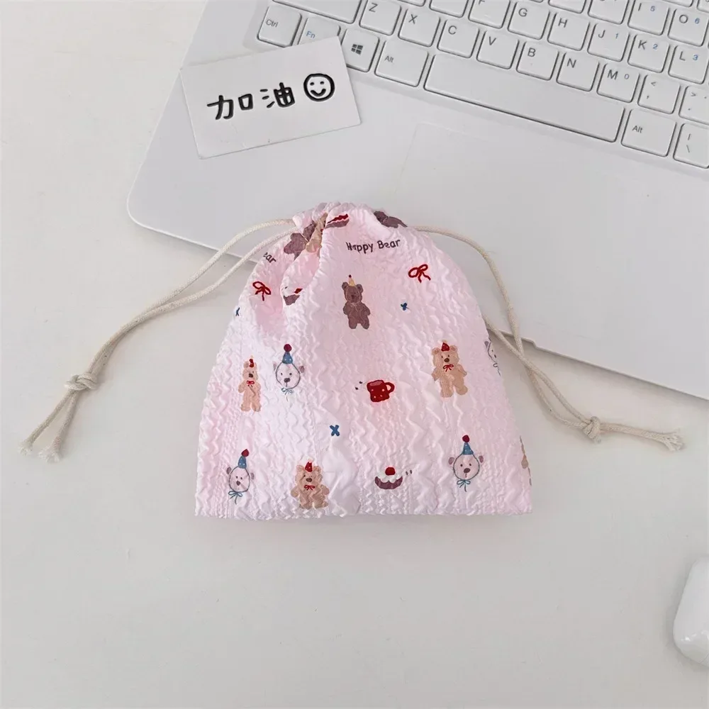 sac à cosmétiques de proximité de dessin animé mignon pour femmes, trousse de maquillage, grande capacité, porte-monnaie, poudres à monnaie, trousses de toilette portables