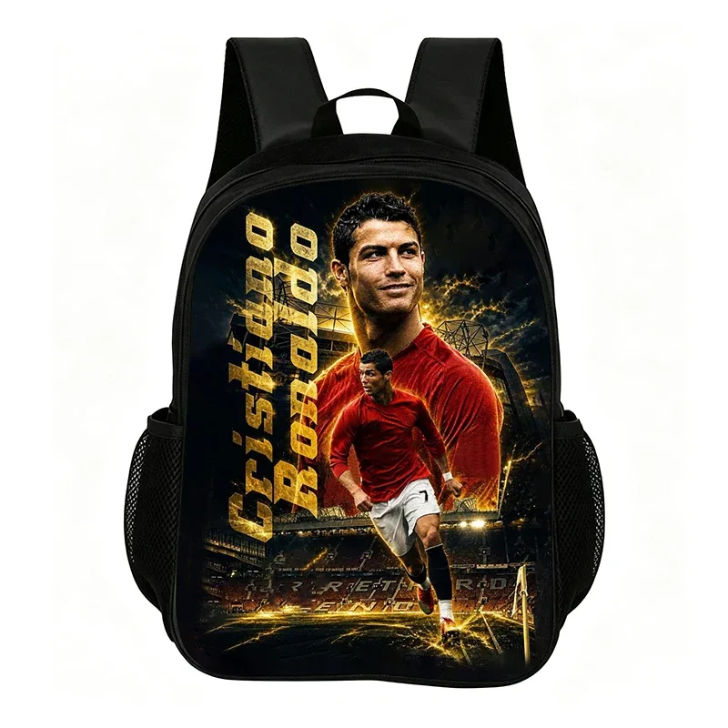 sac à dos de football pour enfants, fournitures scolaires, sac à dos ronaldo, sac de voyage, sac à dos de star du football pour enfant, meilleur cadeau