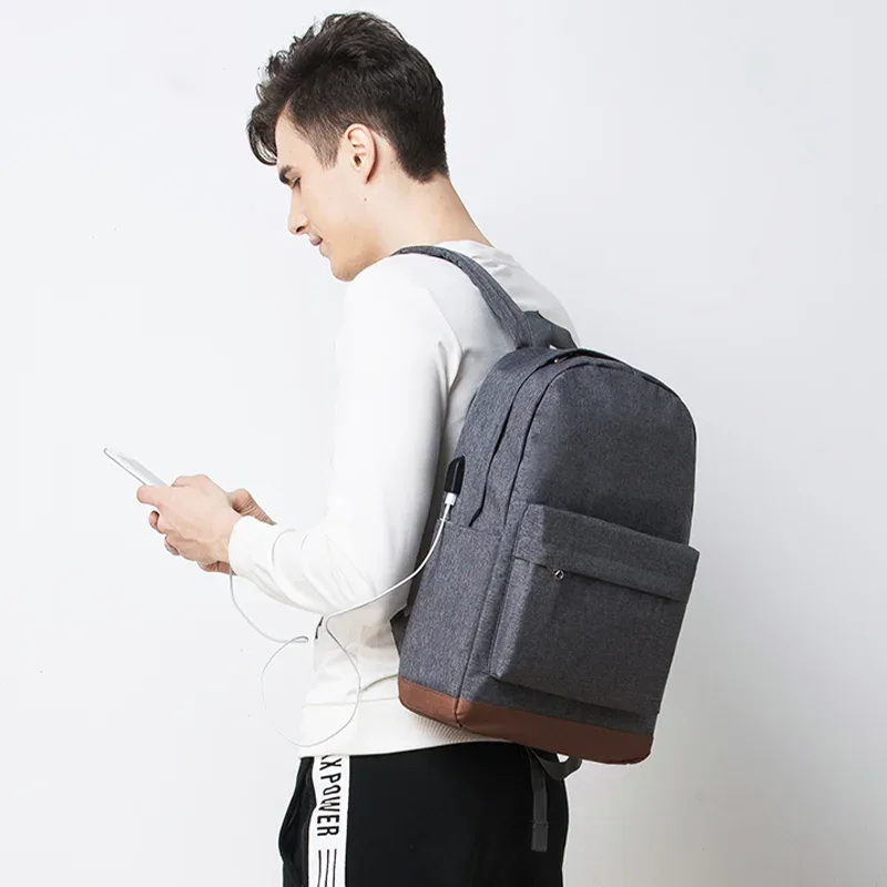 tinyat sac à dos de voyage multi-poches de 14 pouces pour hommes et femmes, sac d'école étanche avec compartiment pour ordinateur portable, sports de plein air
