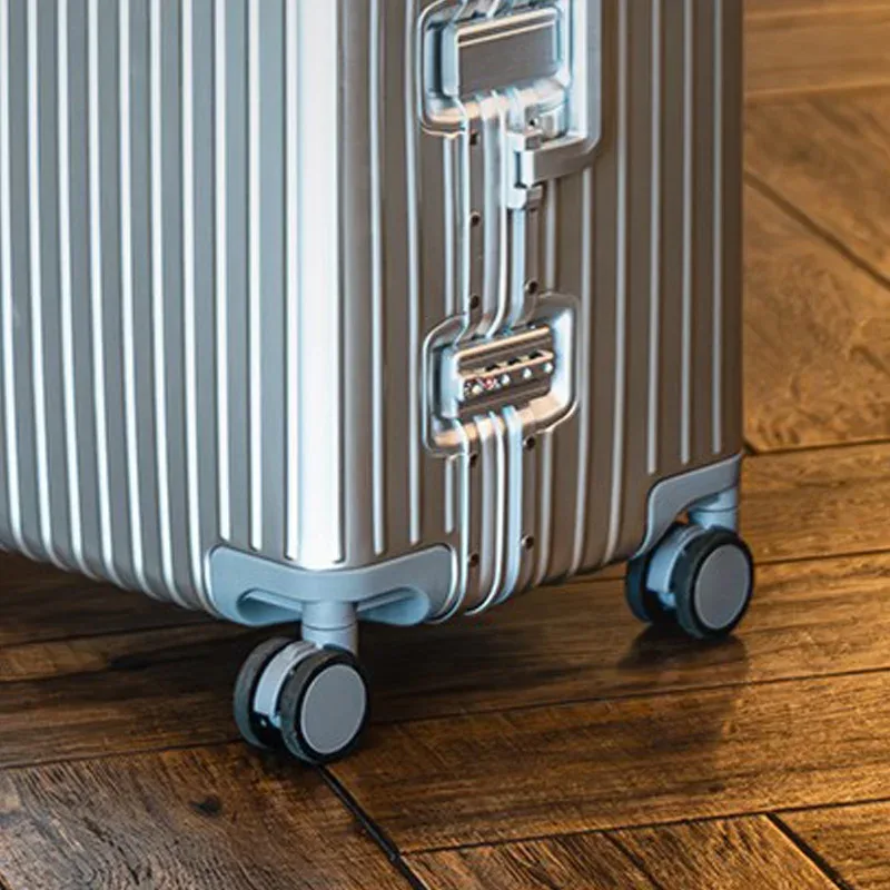 valise de voyage épaisse tout en aluminium de grande capacité de 32 pouces, cabine de voyage, valise en métal de 20 à 32 pouces, serrure douanière tsa