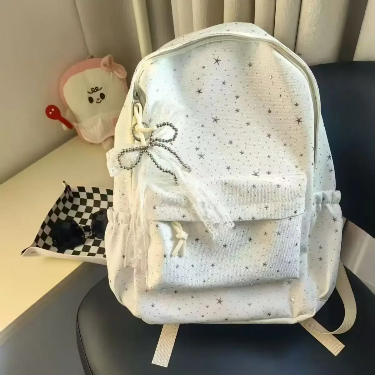 nouveau modèle de sac à dos en forme d'étoile de style japonais pour filles, adapté à l'école ou aux voyages