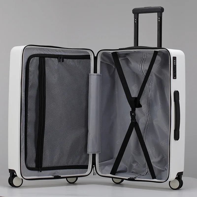ensemble de 1 valise à roulettes mignonne motif lapin fleur de cerisier, grande capacité, bagage léger, adapté pour l'embarquement, les voyages, l'école, les sorties en plein air et les enfants