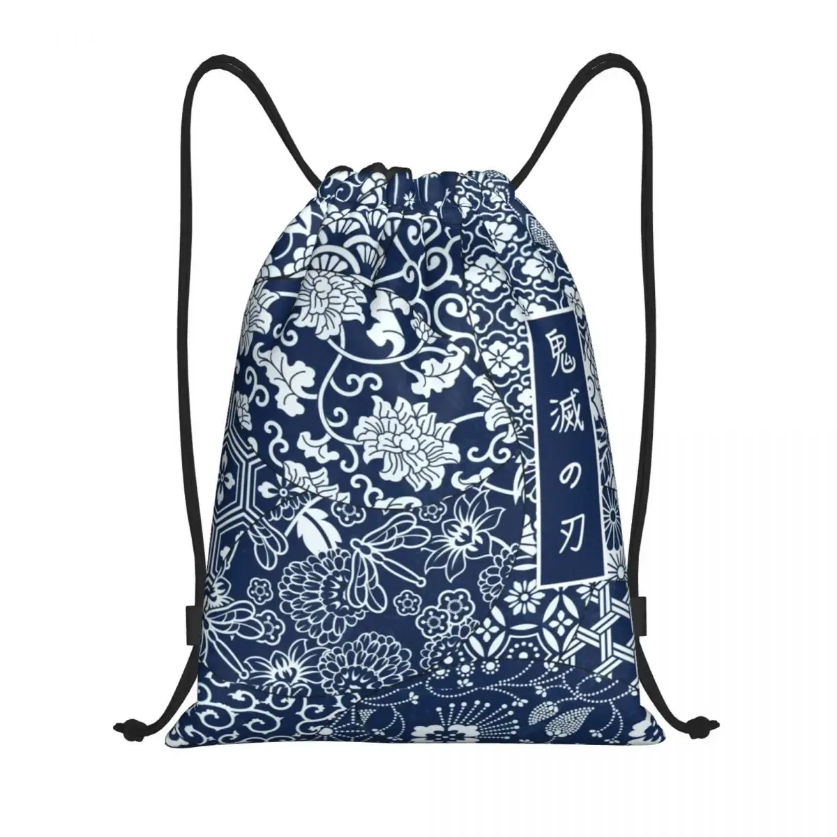 sac à dos personnalisé kimetsu no yaiba nezuko avec cordon de serrage, sac de sport pour femmes, sac d'entraînement demon slayer anime manga