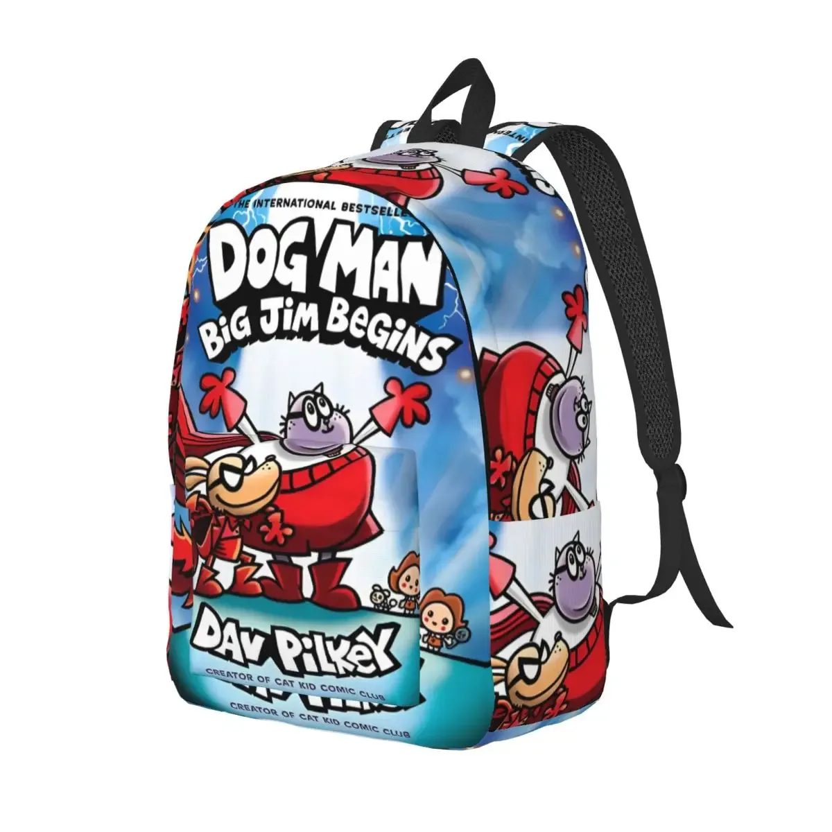 sac à dos de film comique pour hommes et femmes, sac à dos de lycée décontracté, sac à dos d'affaires, sacs en toile d'université, léger, chien, homme