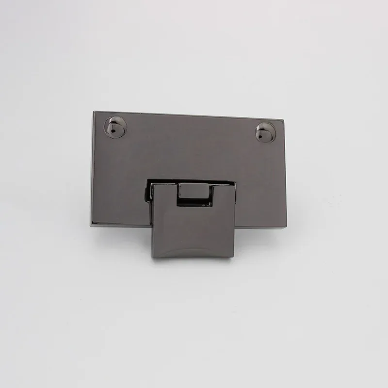 2/6/15 ensembles de fermoirs à torsion rectangulaires en métal avec clé pour sacs fourre-tout, accessoires de remplacement pour sacs diy